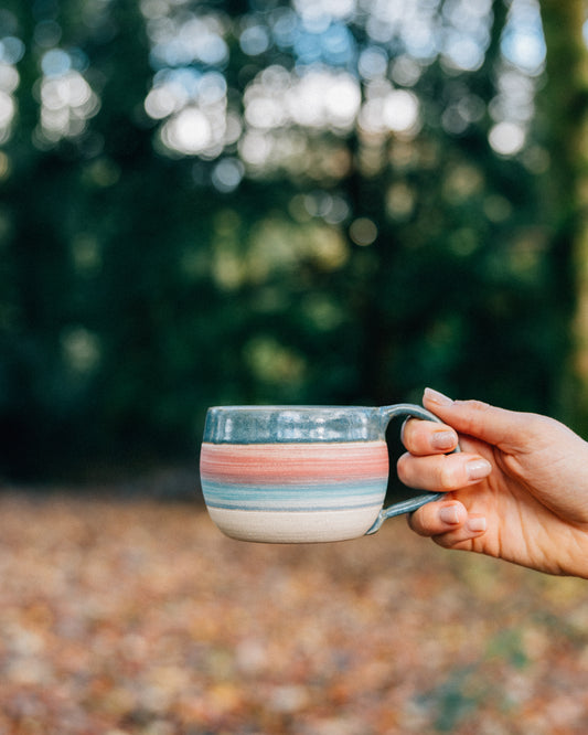 Handmade Curved Mug Inspired by the Ardnamurchan Peninsula