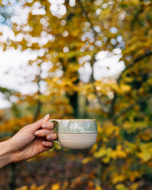 Speckled Green Handmade Mug