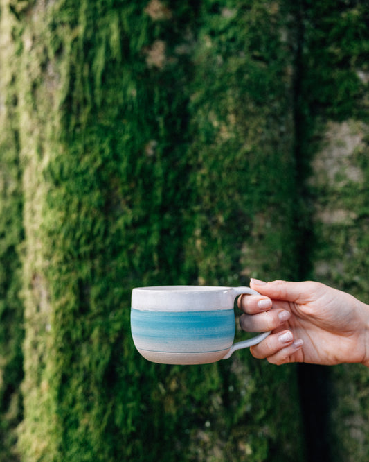 Handmade Curved Mug Inspired by the Isle of Harris